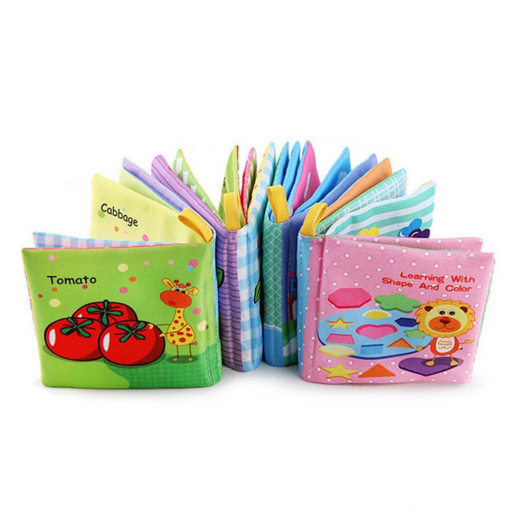 Baby Sound Fabric Cloth Books Intelligence Development Learning Educational Toys