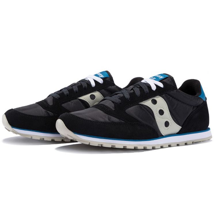 Saucony Jazz Low Pro Retro Mesh Slip Resistant Lightweight Low Top Running Shoes Men sneaker Black S2866-308