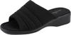 Asuka Shoji Sandals with Lightweight Large Women's Open-Front Soles, Black,