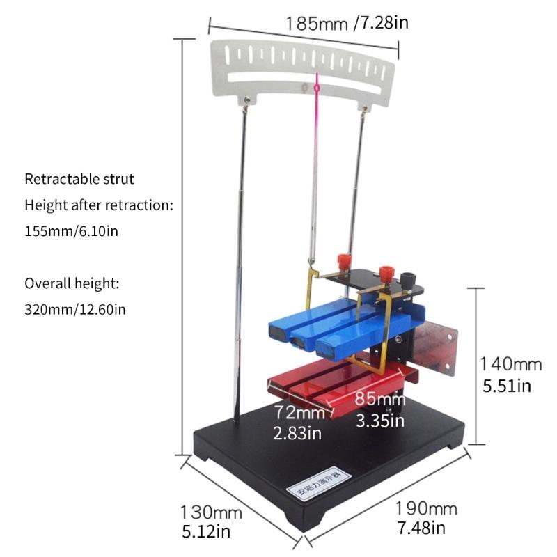 Physics Teaching Device for Demonstrating Force On Electric Current In Magnetic Field for Quick Setups and Longevity