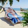 Angewomon Print Beach Towel, Large Soft Quick Dry Towel for Beach Camping Swimming