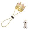 Funny Pet Crown Hat Adjustable Birthday Party Supplies For Dogs Cats Cute Photo Prop Costume Christmas Halloween Holiday Decor