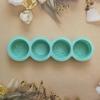 3D Handmade Silicone Soap Mold 4 Types Flower Soap Making Mould DIY Circular Shape Soaps Craft Tools Round Mooncake Mold