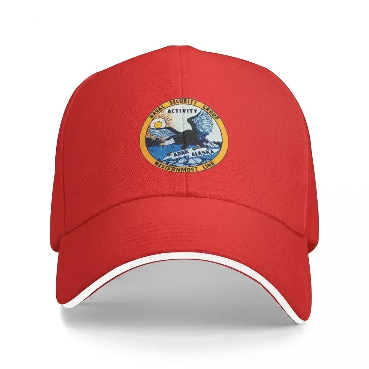 NAVAL SECURITY GROUP ACTIVITY ADAK ALASKA Baseball Caps Polychromatic Fashion Baseball Hats Breathable Casual Outdoor Unisex As shown