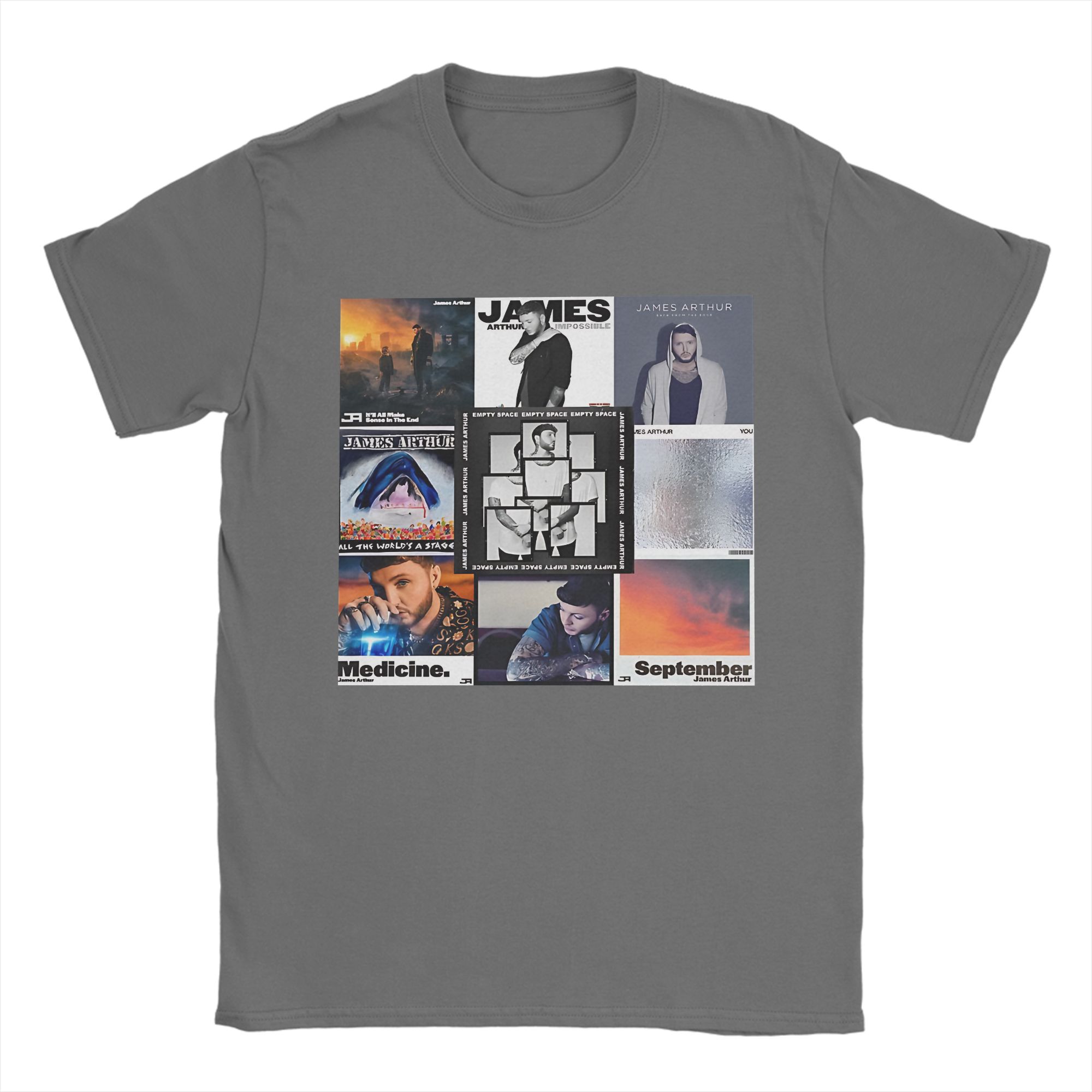 

Unisexs Womens James Arthur Album Music Fans Shirt Pure Cotton Printed TShirt Top Clothing 4XL