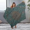 Floral Paisley Print Blanket Soft Fleece Throw Blanket Decorative Bed Sofa Cover Gift Idea