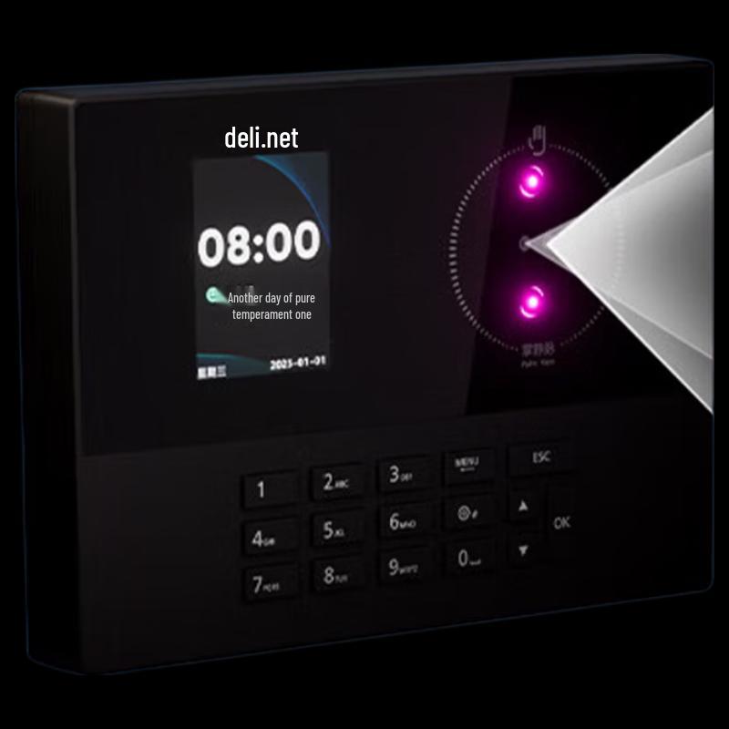 

Deli Biometric Face & Fingerprint Time Attendance System (Bluetooth) CN plug (adapter included)
