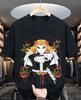 T-Shirt Kyojuro Rengoku Demon Slayer Vintage Anime Manga Horror Shirt Tutte le Taglie