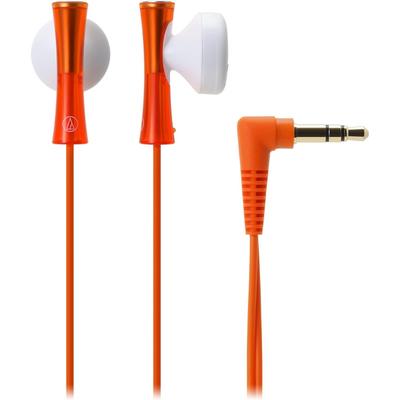 Słuchawki douszne Audio Technica Juicy w kolorze pomarańczowym Ath J100 lub pomarańczowym bez pilota