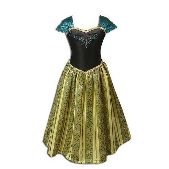 Kids' European & American Frozen Anna Princess Dress - Christmas Performance Costume