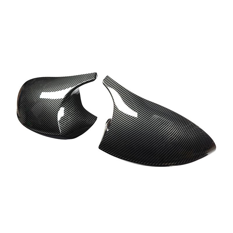 Copri Specchietto Retrovisore Auto Nero Lucido/Fibra di Carbonio per BMW E90 E91 E92 E93 2005-2013 Calotte Specchietto Retrovisore Shell Parte Tuning Auto
