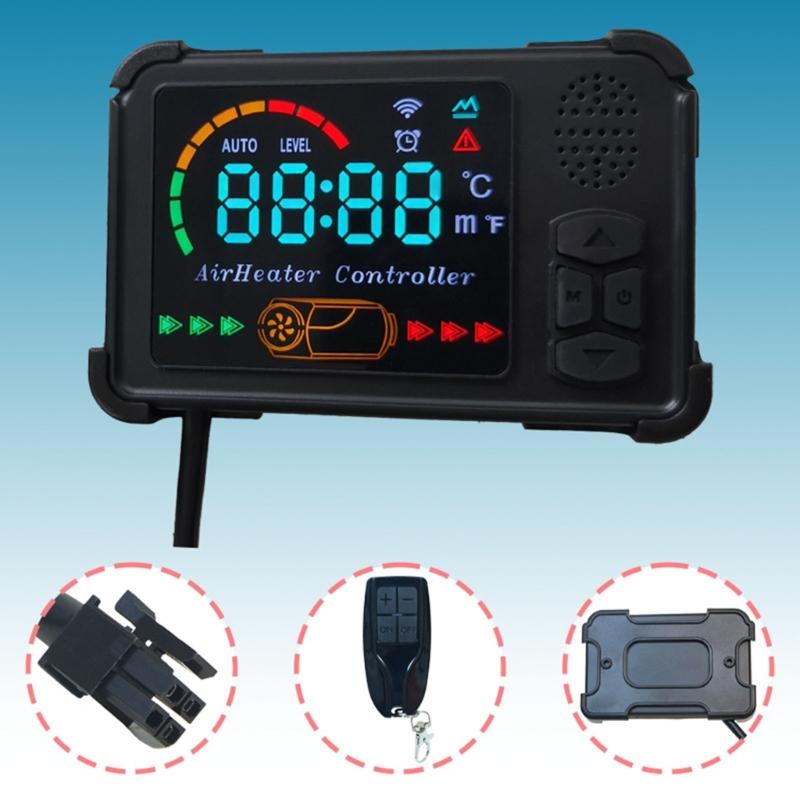 12V 24V Parking Heater Equipped with LCD Switches & Remote Control for 1-5KW Power in Trucks Campers