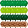 40pcs Green Balloons Set Metallic Confetti Balloon Jungle Safari Animal Birthday Party Decorations Kids Boy Baby Shower