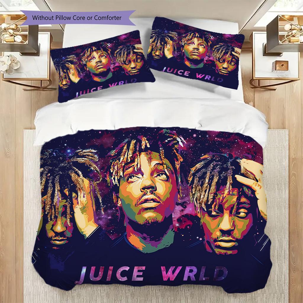 Juice Wrld Celebration Life Music Bedding 1 Duvet Cover 2 Pillowcase Without Core Duvet Cover And Pillowcase Christmas Birthday Gift