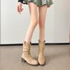Pretty Feifei Pile Boots Women's Summer New Merad Western Cowboy Short Boots Medium Boots Martin Boots