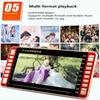 Multifunctional Portable Tempered Screen 13-inch Video Player HD Player MP3/4 Speaker FM Radio E-book Amplifier Audio