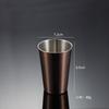 304 Stainless Steel Pint Cup Cold Drink Cup Titanium-plated Gold PVD Beer Mug Ins Industrial Wind Lid