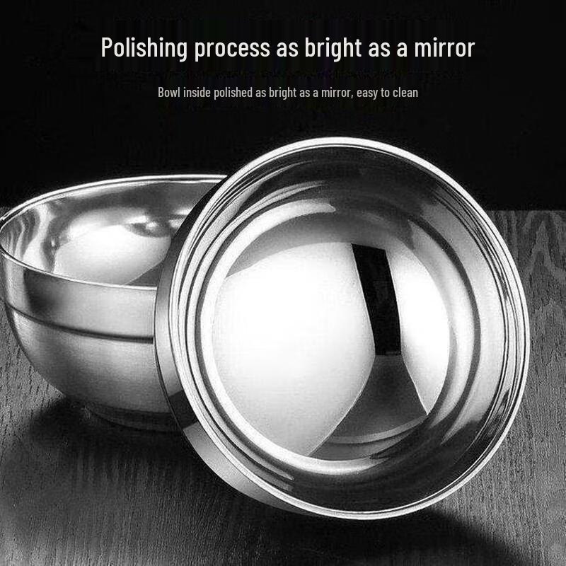 Liliu 304 Stainless Steel Double Wall Insulated Rice & Soup Bowl