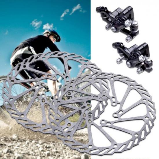 Bike Disc Brake Front & Rear Disc 160 mm Rotor Brake Kit for Mountain Bicycle