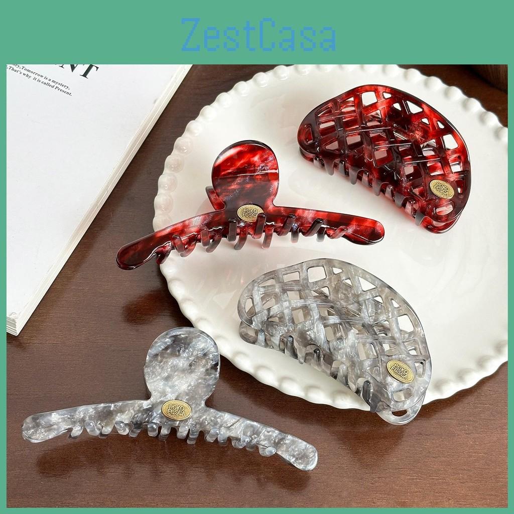 Handmade Acetate Chic Hair Claw Clips For Effortless Updos In Fashionable Colors