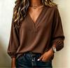 Women's Casual V-Neck Color Top