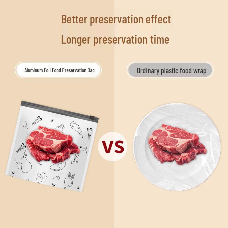 Potravinářské hliníkové fóliové zipové úložné sáčky pro uchovávání čerstvosti, mrazení masa a zeleniny