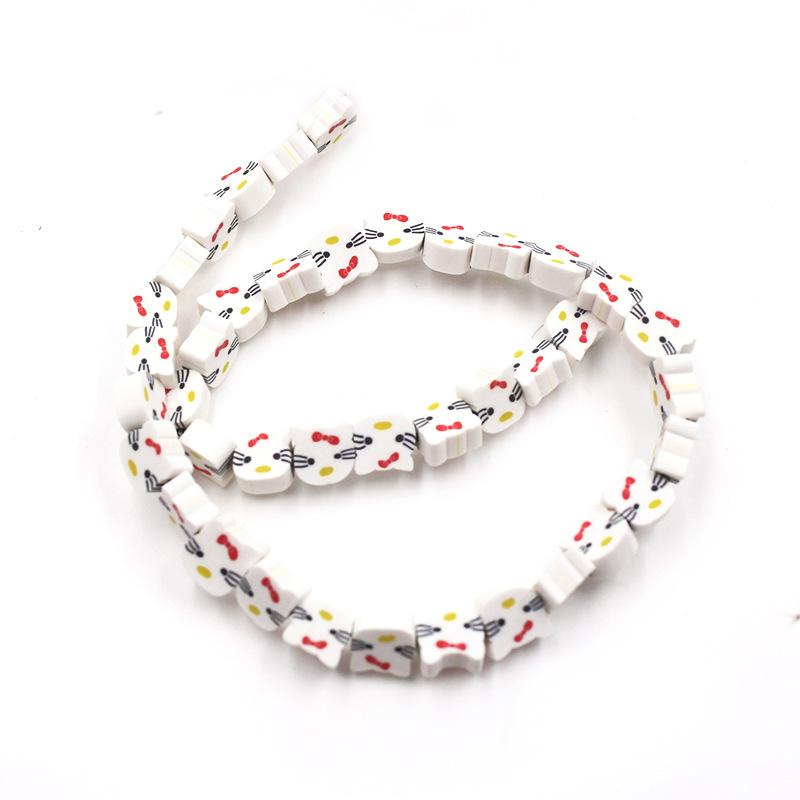 Soft Pottery Beads Beaded Handmade Materials Diy Jewelry Accessories Mobile Phone Chain Bead Separation Mixed Color Soft Pottery Loose Beads