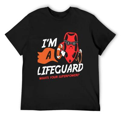 Lifeguards Jobs Lives Your Power T-Shirt Rapper Graphic Tees for a Boy Plus Size Clothes Mens Plain T Shirts