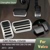 Bilpedaler Accelerator Bränsle Gas Bromspedalplatta Skydd Halkskydd för Volvo V40 V50 C30 C70 S40 2013 - 2018 Tillbehör