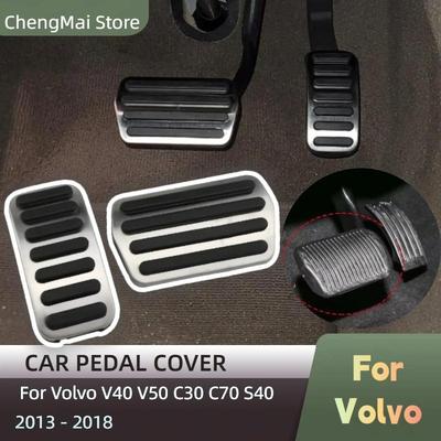 Car Pedals Accelerator Fuel Gas Brake Pedal Pad Cover Slip Resistance for Volvo V40 V50 C30 C70 S40 2013 - 2018 Accessories