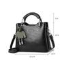 Upscale Women's Handbag with Pendant Temperament Retro Versatile Shoulder Messenger Bag Large Capacity Commuting Shoulder Bag