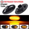 Dynamic LED Flashing Turn Signal Lamp Side Marker Lights For Peugeot 307 206 407 107 607 1007 Citroen C1 C2 C3 C5 C6