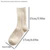 5 Pairs Comfy Simple Ribbed Socks, All-Match Mid Tube Women'S Stockings & Hosiery, Soft