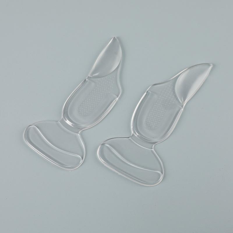 Women's Silicone Anti-Wear Heel Stickers: Thickened Half Insole to Adjust Shoe Size for Loose High Heels