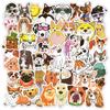 50 PCS Cute Dog Sticker Corgi Dachshund Animal Stickers To DIY Water Bottle Laptop Phone Suitcase Car Decals Toys for Kids Gifts
