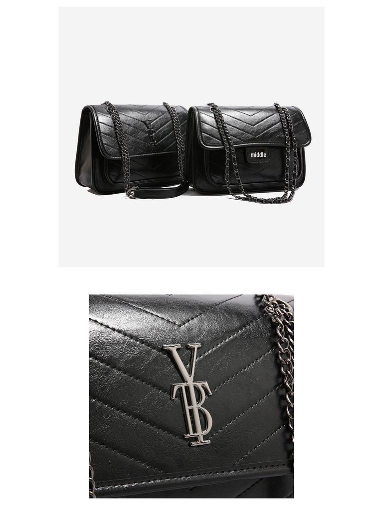 2025 European & American Minimalist Women's Messenger Bag - Versatile Textured Crossbody