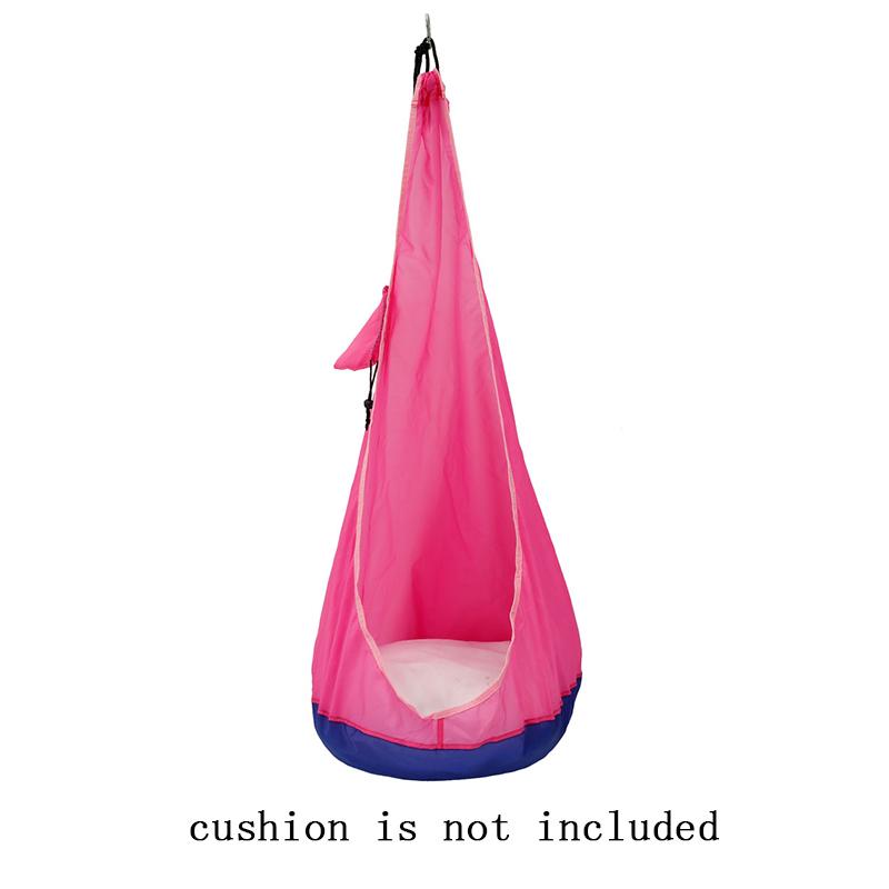 

Детское подвесное кресло-гамак без подушек, складной подвесной гамак, подвесное кресло-качели, детский гамак для помещений и улицы, подвесное сиденье розовый