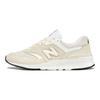 997H Women Simple Versatile Synthetic Leather Fabric Mid Top Casual Running Shoes Beige CW997HTJ