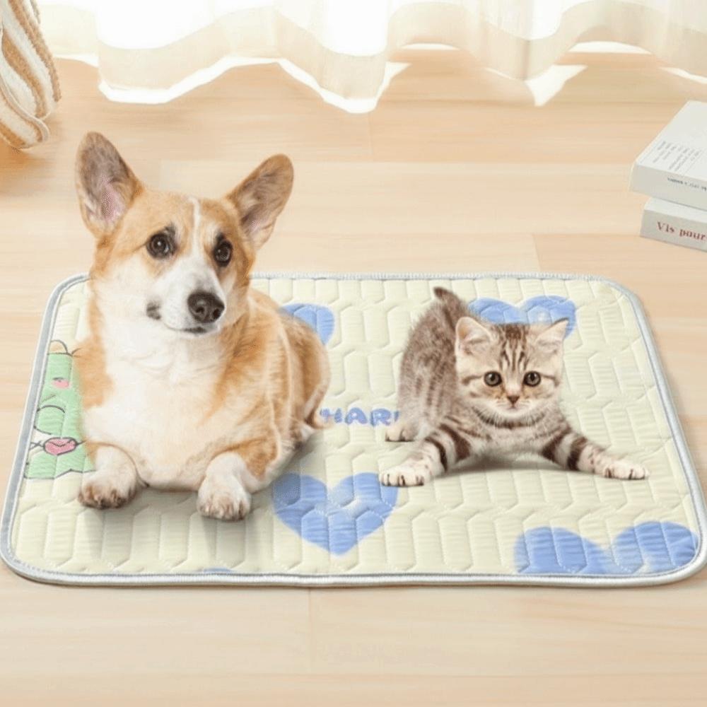 Washable Cooling Dog Mat Breathable Pet Nest Mat Cold Bed Pad Cat Sleeping Cushion Sofa Cushion