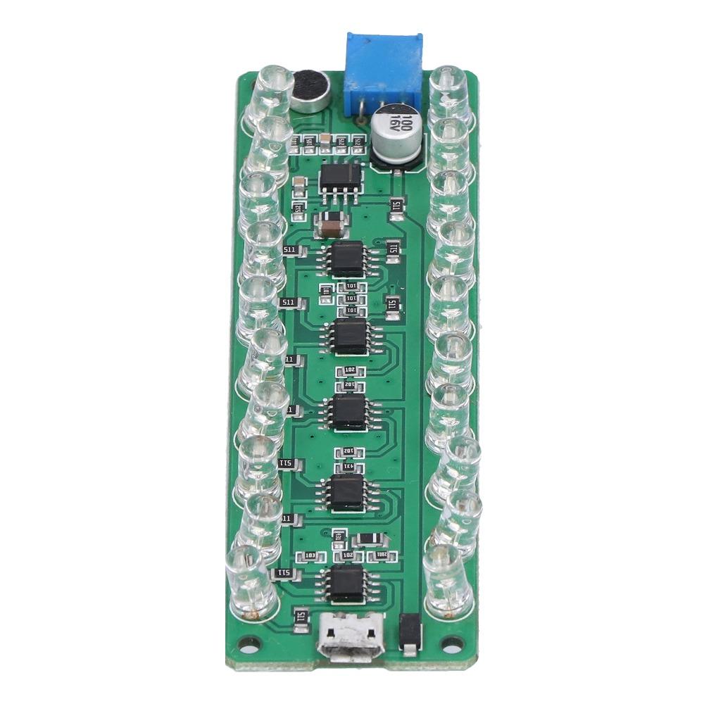LED Display VU Meter Voice Control LED VU Meter Module LED Indicates RGB Bar  Professional Sound