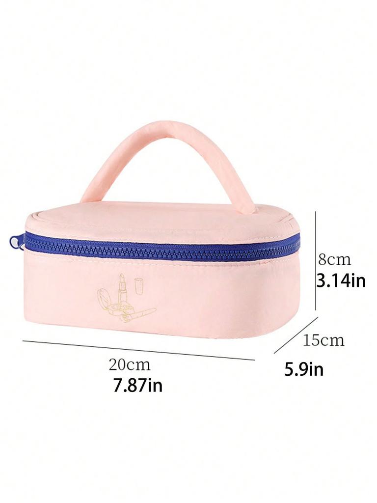 Large-capacity Makeup Bag, Skin Care Products, Toiletries Bag, Travel Hand-held Bag with Zipper, Portable Storage and Sealed