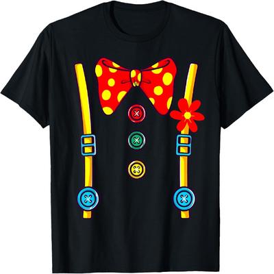 Clown Kostüm Zirkus Geburtstagsparty Halloween Männer Frauen Kinder T-Shirt