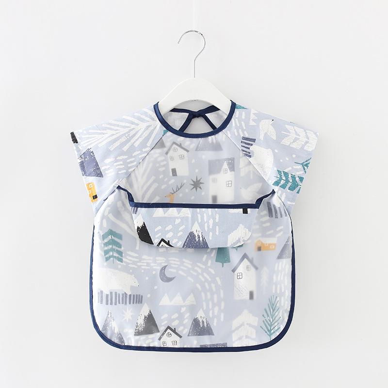 

Водонепроникний нагрудник для годування дитини з довгим рукавом Size 90 (0-2 years)