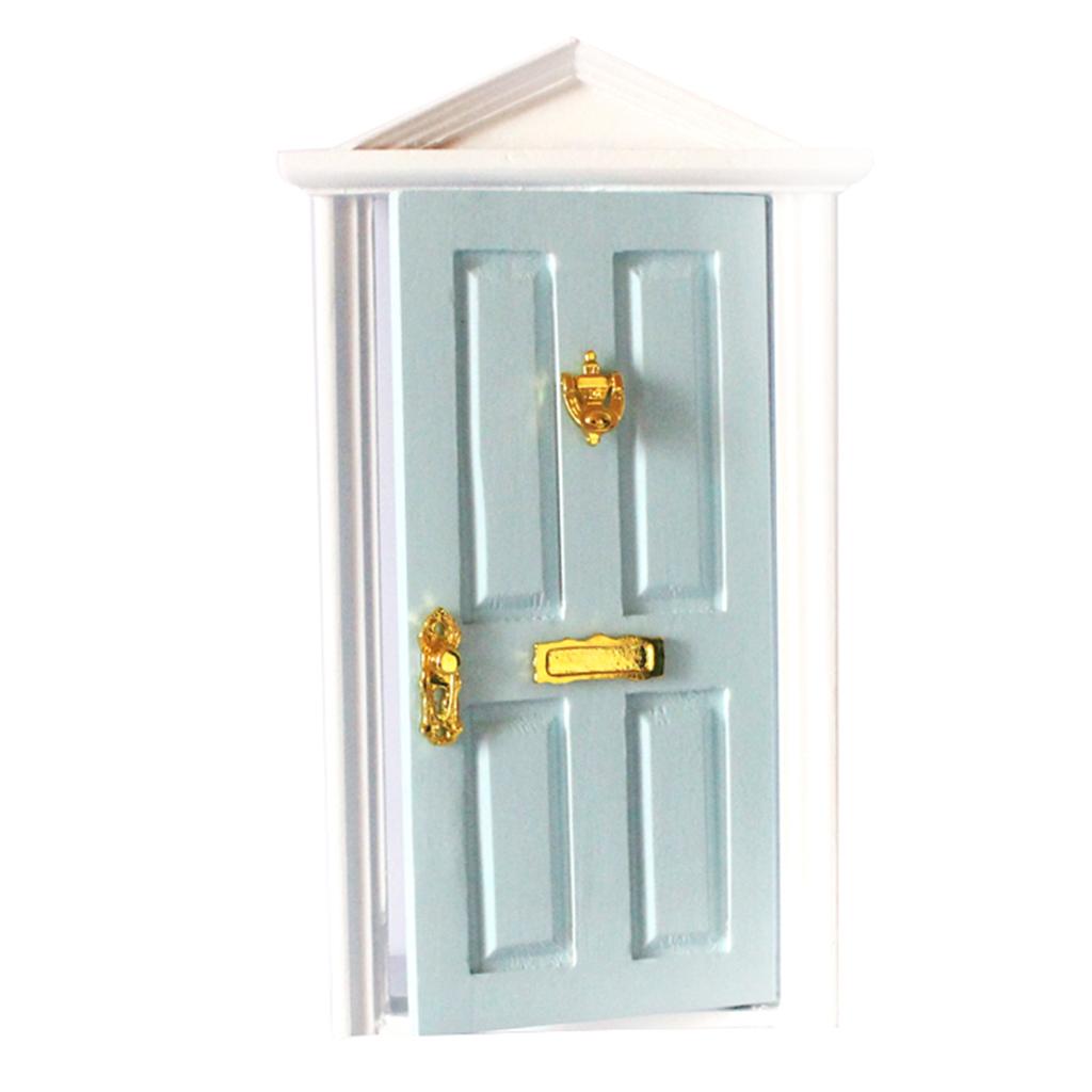 Wooden Entryway Door for 1:12 Scale Dollhouse