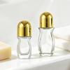 30/50ML Rosenquarz Roller Roll-on Glasflasche Nachfüllbare Flasche Mini Auslaufsicherer Kugelschreiber-Applikator