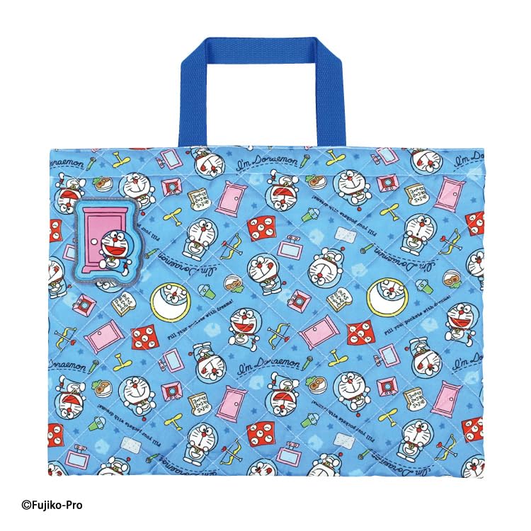 KoohaCreate Quilted Lesson Bag Doraemon 120776 [Tool Bag/Gym Bag/School Bag] "I'm Doraemon"