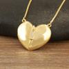 Nidin Light Luxury 3 Styles Sparkling Zircon Heart Pendant Necklace Vintage Romantic Love Jewelry Gift For Women Girlfriend Wife