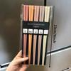 5 Pairs Random Color Morandi Color Octagon Pink Girl Heart Macaron Unpainted Chopsticks Set