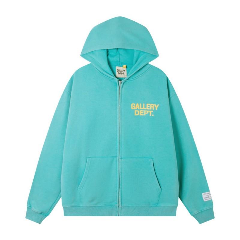 Mens Oversized Hooded Zip-Up Sweatshirt With