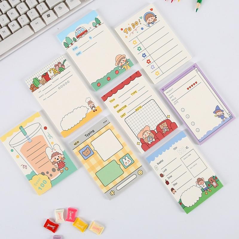 50-sheet Note Pad Message Notes Chesk List To Do List Memo Writing Pads Scarpbook Stationery Office School Supplies